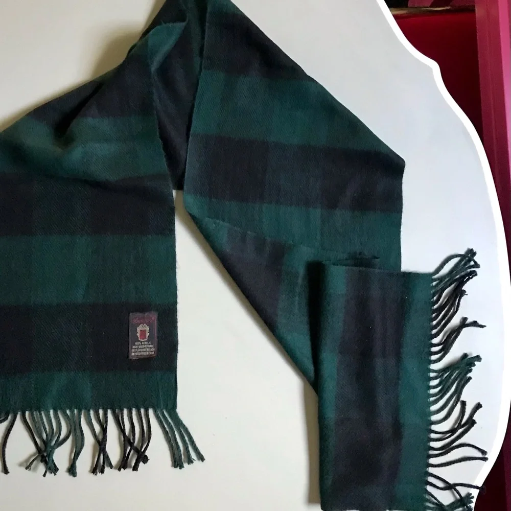 Berkshire Fashions Unisex Os Fringe Long Check Plaid Scarf